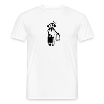 Papa geht shoppen - Männer T-Shirt - Weiß - Vorne - AI Model Male 178 dark (178cm)