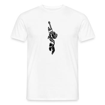 sirène avec hameçon - T-shirt homme - blanc - Devant - AI Model Male 178 dark (178cm)