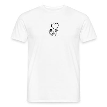 lamb heart farts 1c - Men's T-Shirt - white - Front - AI Model Male 178 dark (178cm)