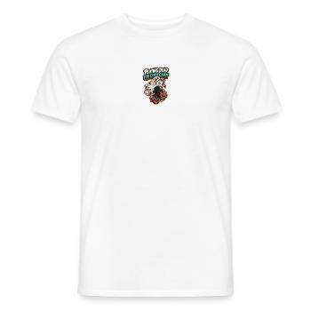 RobVibe Wild Club – Halloween-Geister-Opossum - Männer T-Shirt - Weiß - Vorne - AI Model Male 178 dark (178cm)