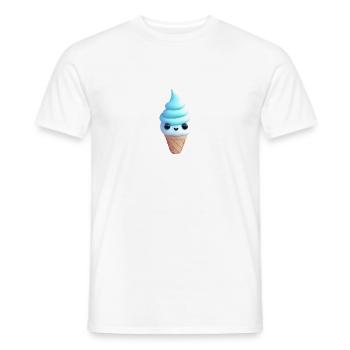 Crème glacée sucrée - T-shirt homme - blanc - Devant - AI Model Male 178 dark (178cm)