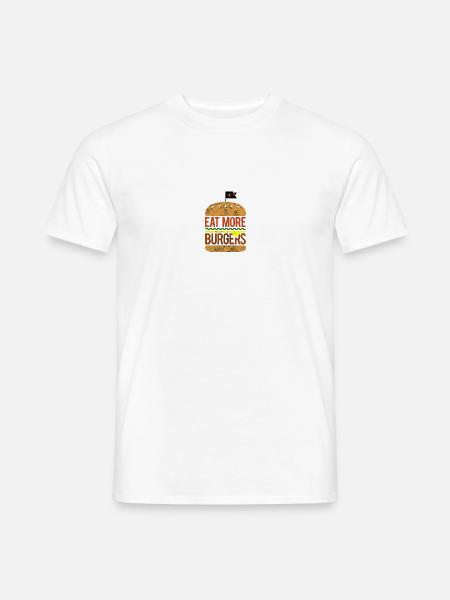 More Burgers - T-shirt homme - blanc