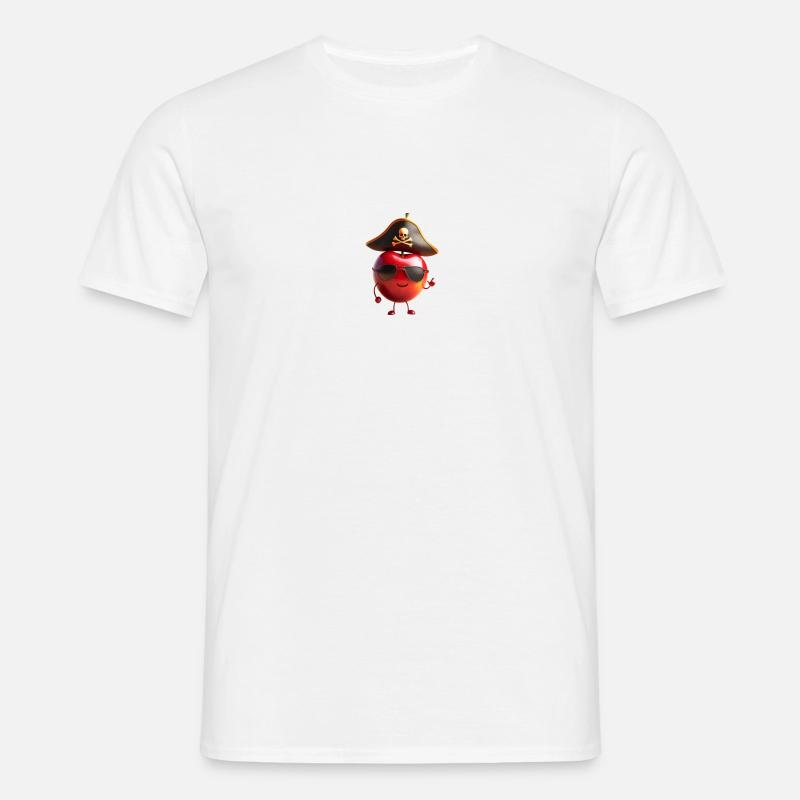 KIRSCHE - Männer T-Shirt - Weiß