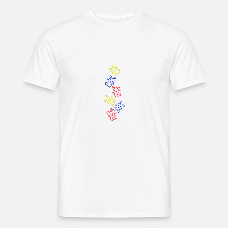 Easter Bunny Icon Easter - Men's T-Shirt - white