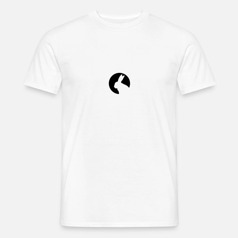 zając - T-shirt męski - biały