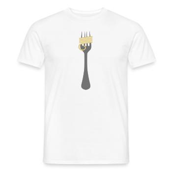 Spaghetti - Männer T-Shirt - Weiß - Vorne - AI Model Male 178 dark (178cm)