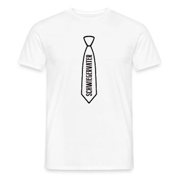Father-in-law Father-in-law Father of the bride - Men's T-Shirt - white - Front - AI Model Male 178 dark (178cm)