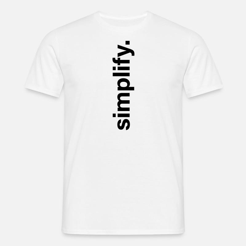 simplify - Männer T-Shirt - Weiß