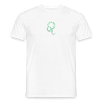 Löwen-Sternzeichen Pastellgrün - Männer T-Shirt - Weiß - Vorne - AI Model Male 178 dark (178cm)