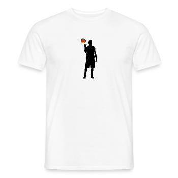 Basketball Win Germany - Men's T-Shirt - white - Front - AI Model Male 178 dark (178cm)