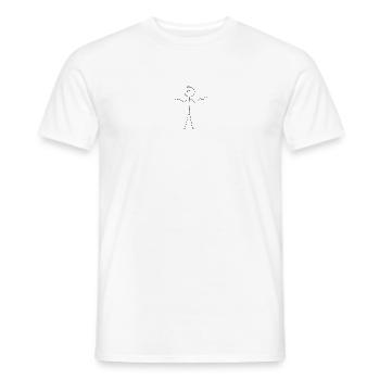 Stickman - T-shirt homme - blanc - Devant - AI Model Male 178 dark (178cm)