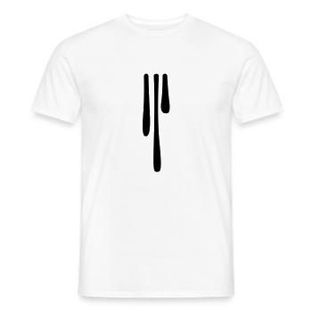 drips_4 - Men's T-Shirt - white - Front - AI Model Male 178 dark (178cm)