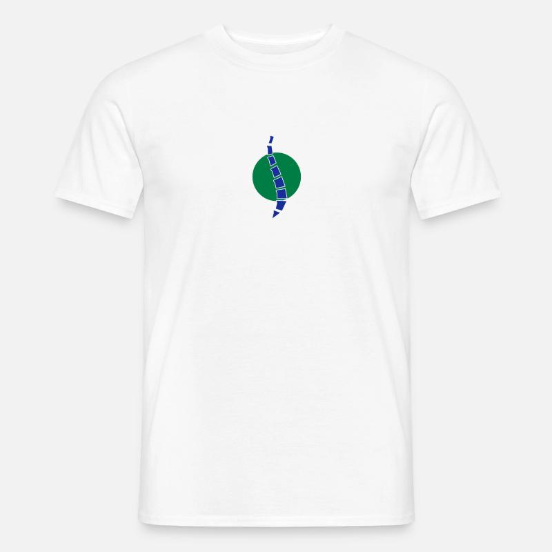Physio 11 Logo - Männer T-Shirt - Weiß
