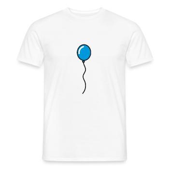 Blue balloon - Men's T-Shirt - white - Front - AI Model Male 178 dark (178cm)