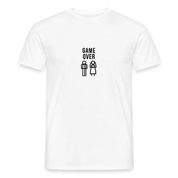Enterrement de vie de garçon et de jeune fille - Game Over - T-shirt homme - blanc - Devant - AI Model Male 178 dark (178cm)