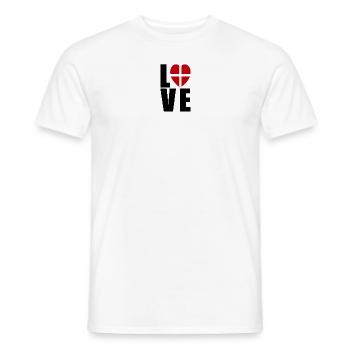 LOVE SAVOIE HAUTE SAVOIE COEUR - Männer T-Shirt - Weiß - Vorne - AI Model Male 178 dark (178cm)