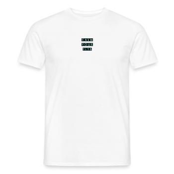 Calm your tits - Männer T-Shirt - Weiß - Vorne - AI Model Male 178 dark (178cm)