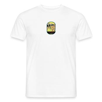 Albufeira Algarve Portugal, beach summer retro sun - Men's T-Shirt - white - Front - AI Model Male 178 dark (178cm)