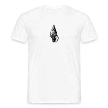 Meeresschnecke Schneckenhaus in schwarz - Männer T-Shirt - Weiß - Vorne - AI Model Male 178 dark (178cm)