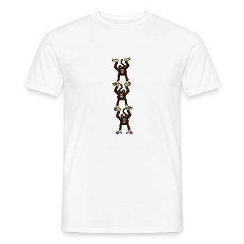 affenturm_3c - Men's T-Shirt - white - Front - AI Model Male 178 dark (178cm)