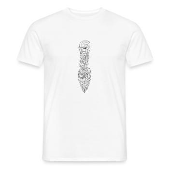 maori6 blanc - T-shirt homme - blanc - Devant - AI Model Male 178 dark (178cm)