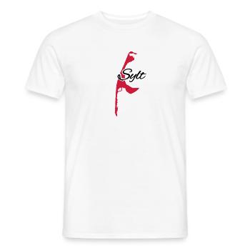 Sylt - Männer T-Shirt - Weiß - Vorne - AI Model Male 178 dark (178cm)