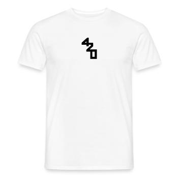 420er black - Männer T-Shirt - Weiß - Vorne - AI Model Male 178 dark (178cm)