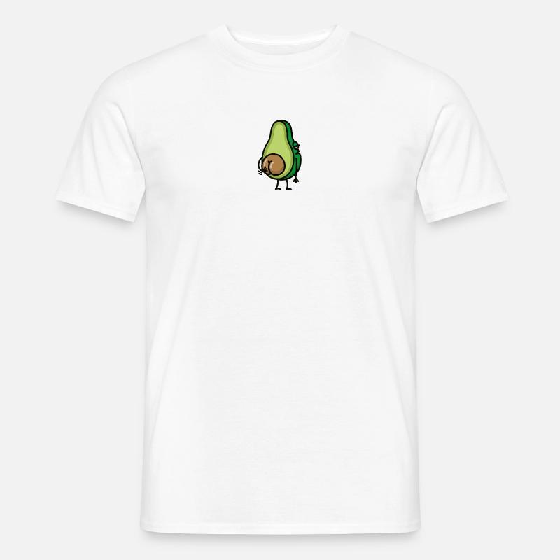 Funny avocado butt scratch ass gift idea - Men’s T-shirt - white