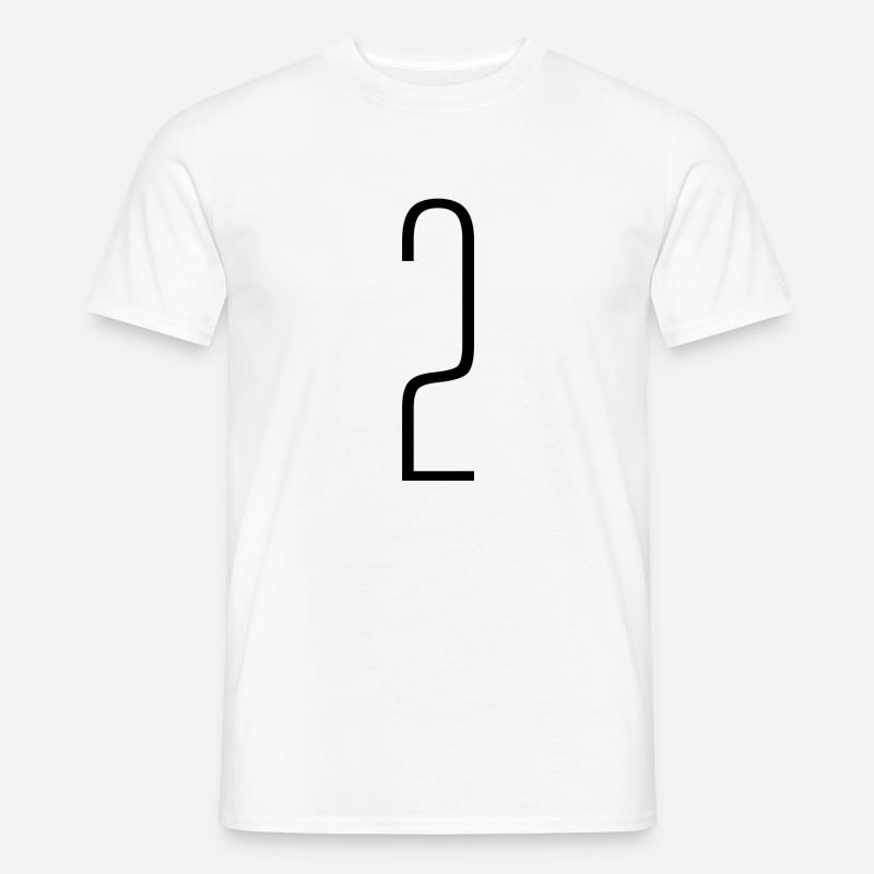 2 - Männer T-Shirt - Weiß