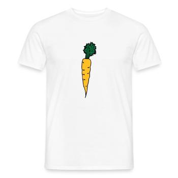 carrot - T-shirt homme - blanc - Devant - AI Model Male 178 dark (178cm)