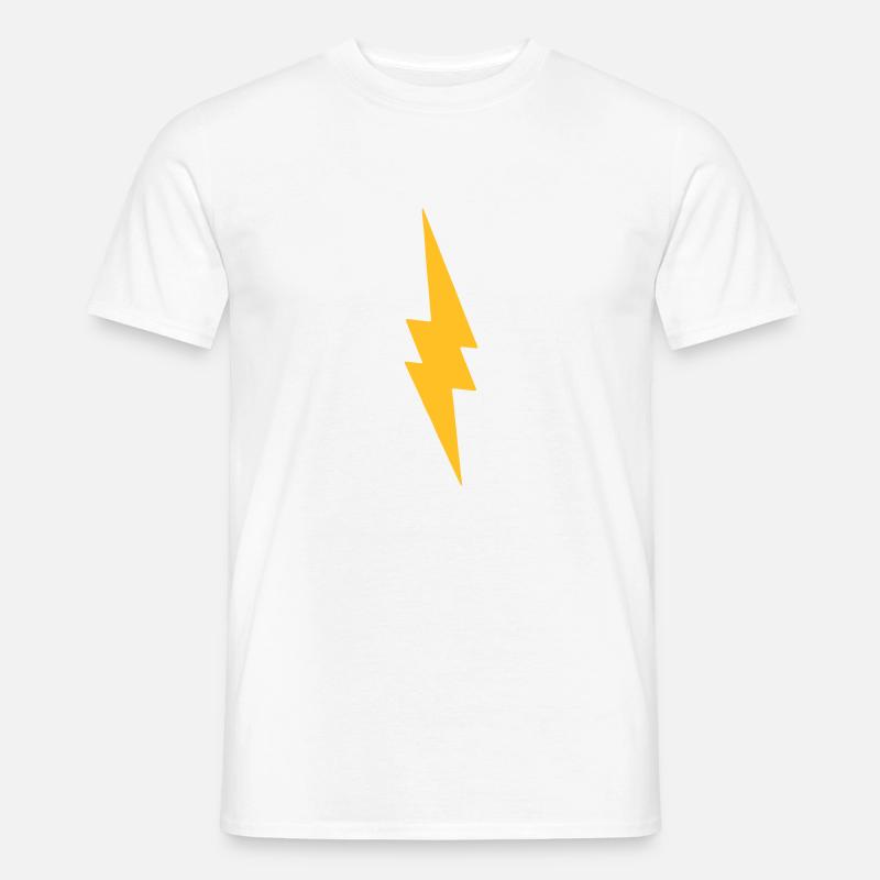 thunderbolt-logo - Männer T-Shirt - Weiß