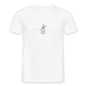 Süsses Häschen - Männer T-Shirt - Weiß - Vorne - AI Model Male 178 dark (178cm)