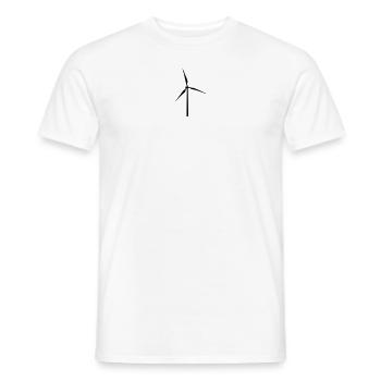 Moulin à vent - T-shirt homme - blanc - Devant - AI Model Male 178 dark (178cm)