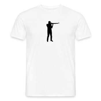 Tireur sportif - T-shirt homme - blanc - Devant - AI Model Male 178 dark (178cm)
