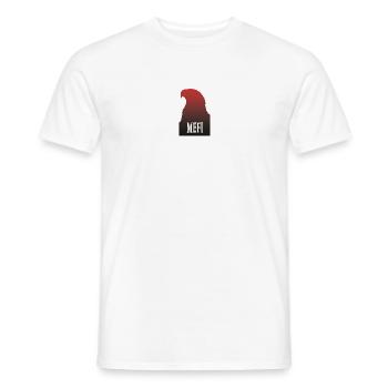 La mascotte du Club de Football de Nice "MEFI" - T-shirt homme - blanc - Devant - AI Model Male 178 dark (178cm)