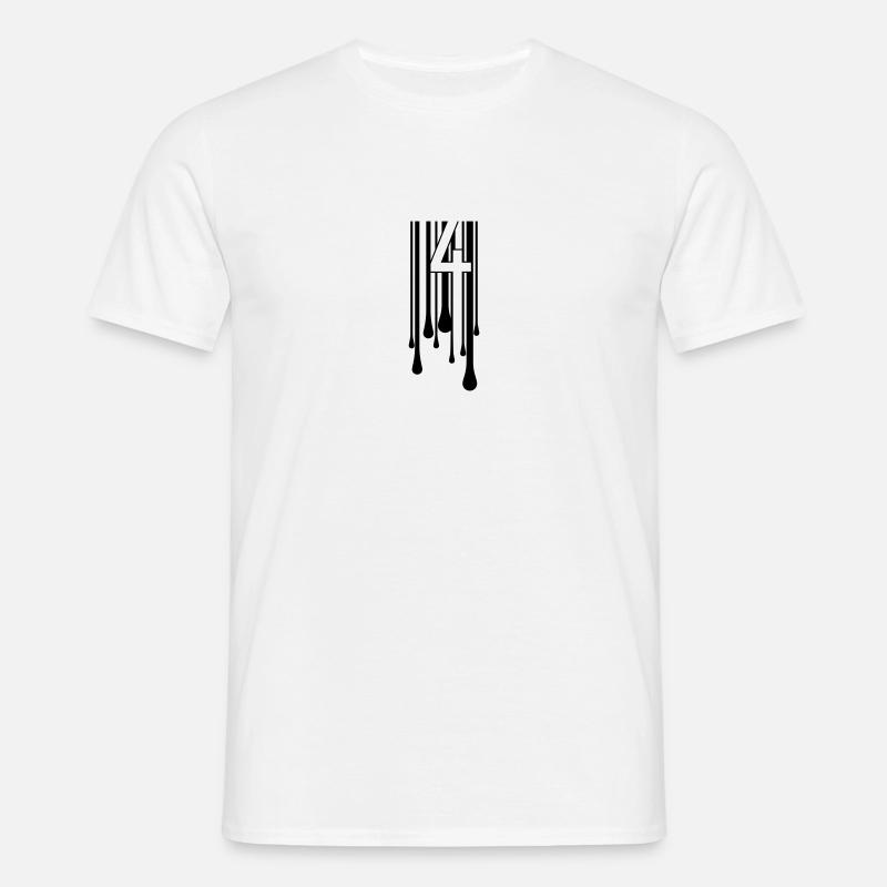 4CODE. Melting black - Men's T-Shirt - white