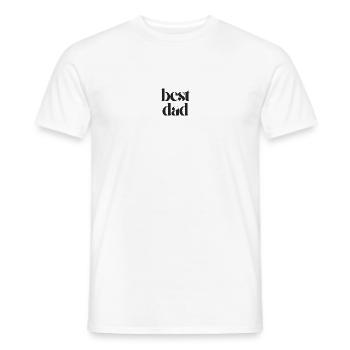 best dad - Männer T-Shirt - Weiß - Vorne - AI Model Male 178 dark (178cm)