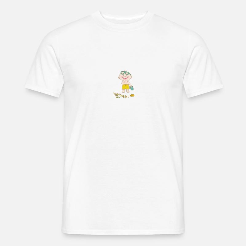 Sommer - Männer T-Shirt - Weiß