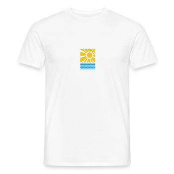 Sommer - Männer T-Shirt - Weiß - Vorne - AI Model Male 178 dark (178cm)