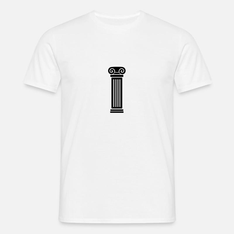 Säule - Männer T-Shirt - Weiß