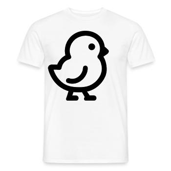 chick - Men's T-Shirt - white - Front - AI Model Male 178 dark (178cm)
