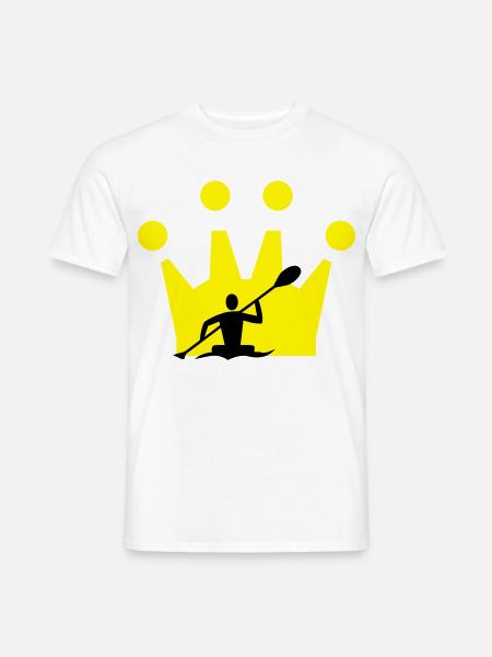 Kanu Krone - Männer T-Shirt - Weiß
