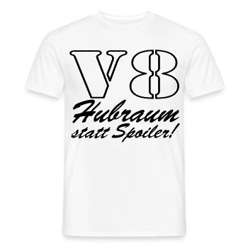V8,Muscle-Car,Werkstatt,Garage,Auto,Tuning,(25) - Männer T-Shirt - Weiß - Vorne - AI Model Male 178 dark (178cm)