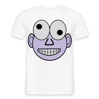 Lustiges Gesicht - Männer T-Shirt - Weiß - Vorne - AI Model Male 178 dark (178cm)