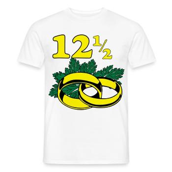 Petersilienhochzeit , Hochzeitstag (25) - Männer T-Shirt - Weiß - Vorne - AI Model Male 178 dark (178cm)