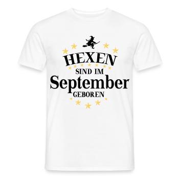 Witches September - Men's T-Shirt - white - Front - AI Model Male 178 dark (178cm)