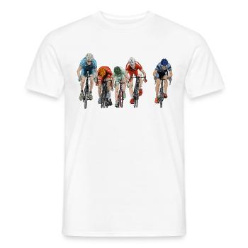Rennen - Männer T-Shirt - Weiß - Vorne - AI Model Male 178 dark (178cm)