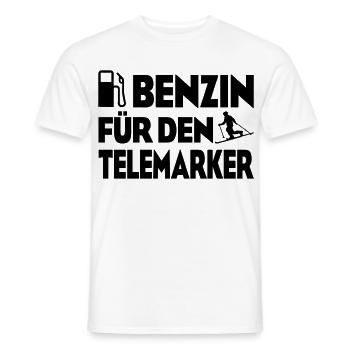 Benzin Telemarker - Männer T-Shirt - Weiß - Vorne - AI Model Male 178 dark (178cm)