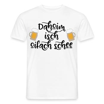 lustige Sprüche für Bayern - Männer T-Shirt - Weiß - Vorne - AI Model Male 178 dark (178cm)