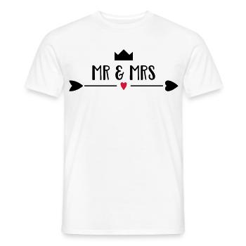 Hochzeit - Männer T-Shirt - Weiß - Vorne - AI Model Male 178 dark (178cm)